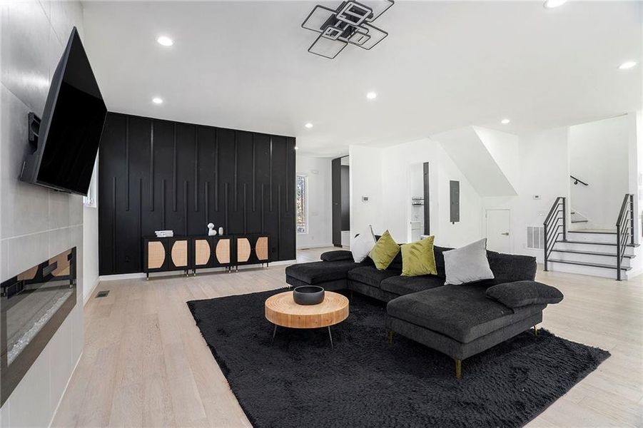 Furnished interior view inside a new home in , Atlanta (Image 3).