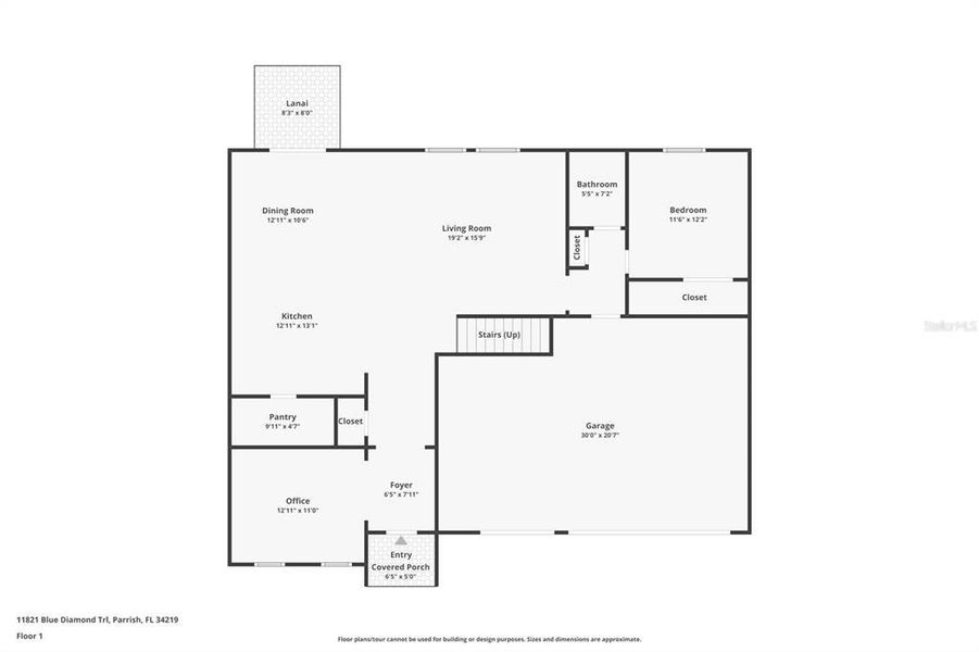 2D floor plan layout of this home in , Parrish, FL (Image 7). 2D floor plan layout of this home in , Parrish, FL (Image 7).