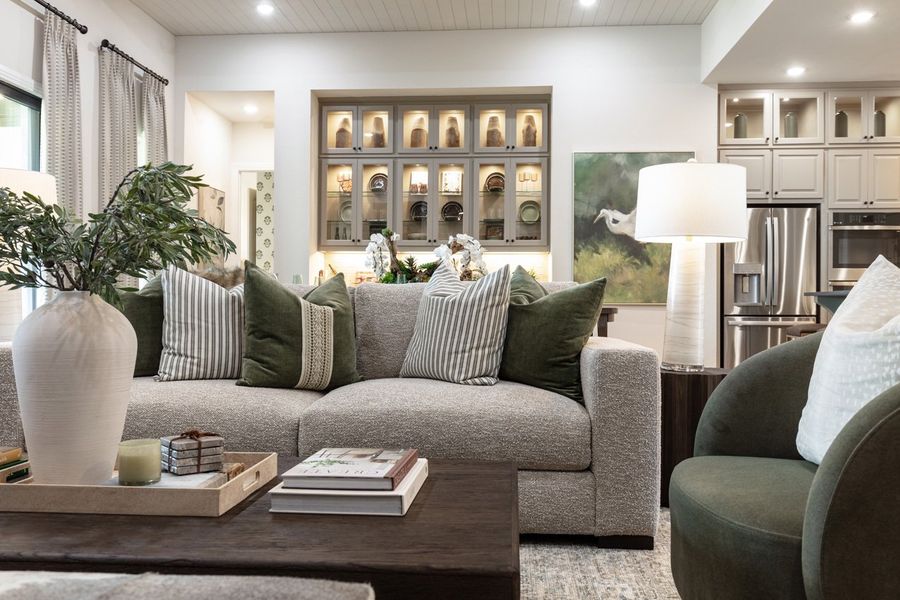Representative Family Room - some options shown Representative Family Room - some options shown