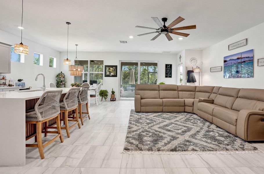 Furnished interior view inside a new home in Preserves at Park Trace, Stuart (Image 6).
