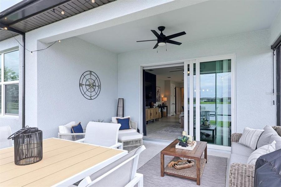Exterior details and patio area of a home in , Parrish (Image 22).