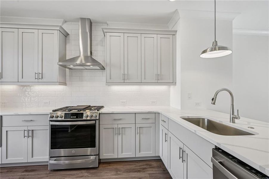 Furnished interior view inside a new home in Evanshire Townhomes, Duluth (Image 14).