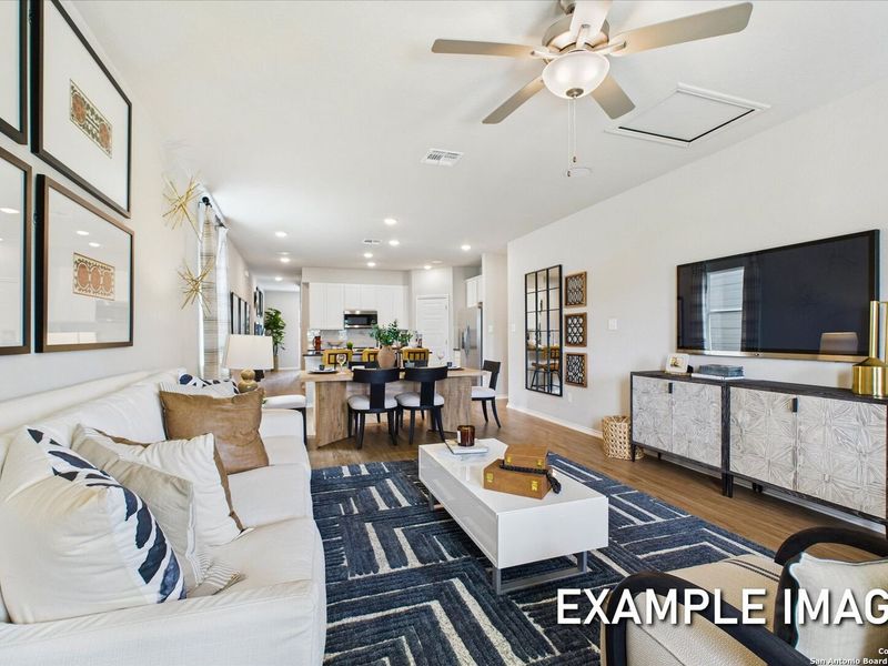 Furnished interior view inside a new home in Agave, San Antonio (Image 16).