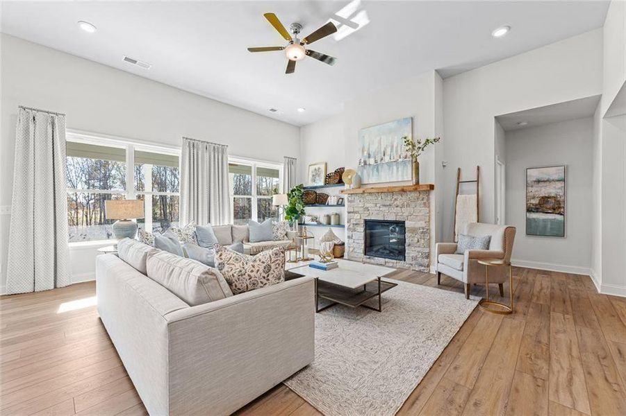 Furnished interior view inside a new home in Echo Grove, Cumming (Image 14).