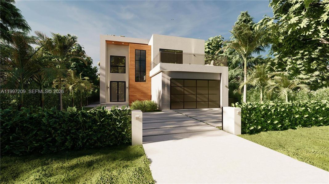 Front exterior of a new home in , Miami, FL, highlighting curb appeal (Image 6).