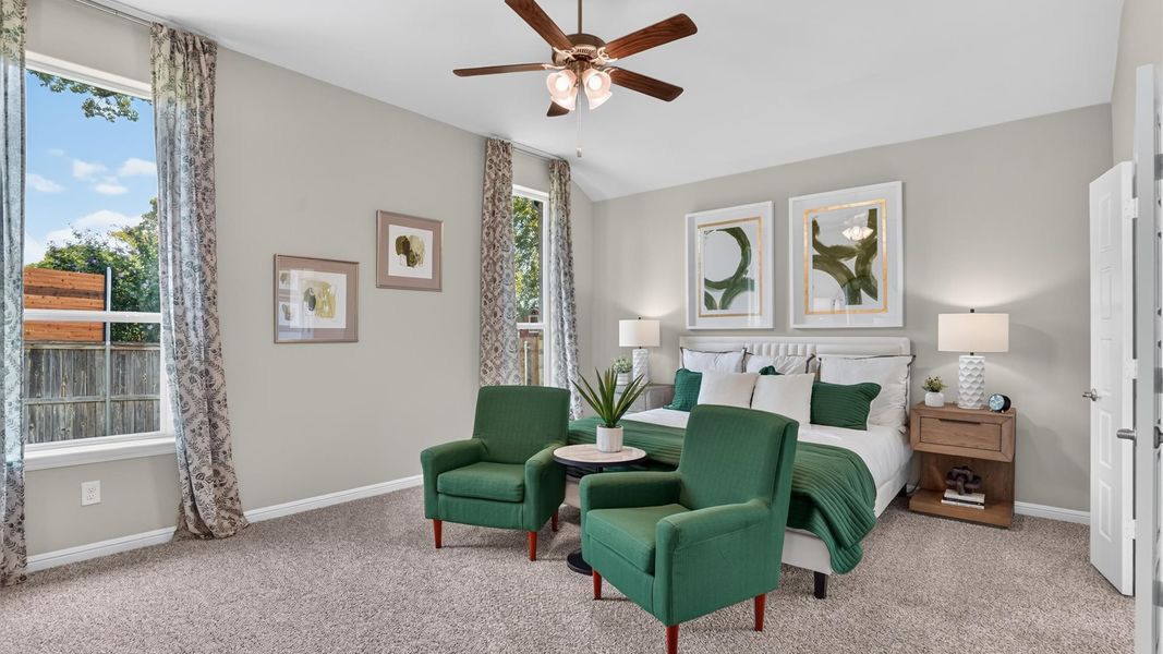 Representative furnished interior of a home built from the Liberty Hill by D.R. Horton in Eden Ranch, Arlington (Image 28).