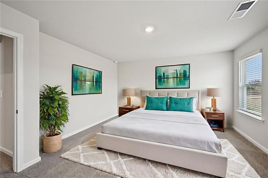 Furnished interior view inside a new home in Avalon - Reserve Series, Conyers (Image 13). Furnished interior view inside a new home in Avalon - Reserve Series, Conyers (Image 13).