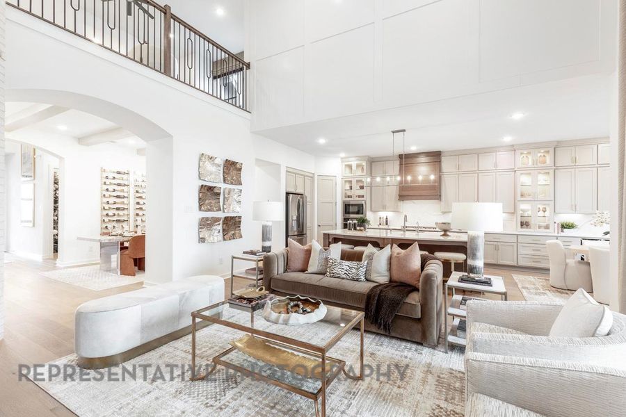 Furnished interior view inside a new home in Jordan Ranch: 65ft. lots, Fulshear (Image 15).