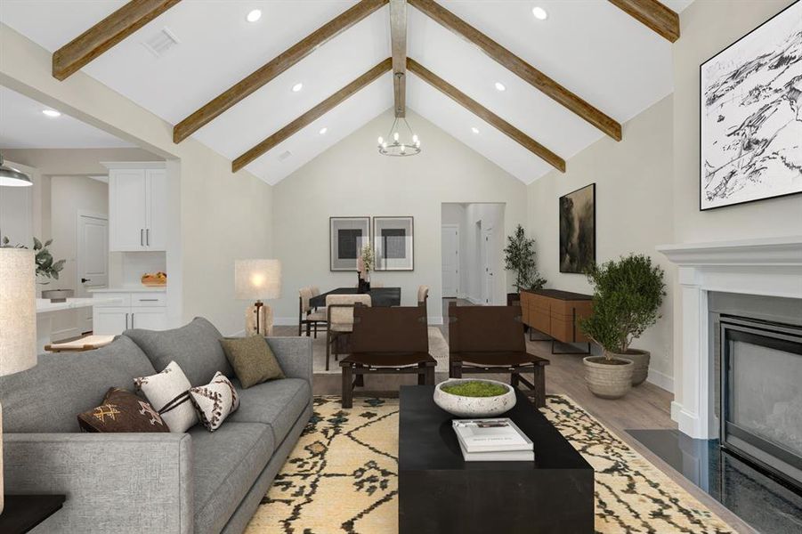 Furnished interior view inside a new home in Elevon, Lavon (Image 12).