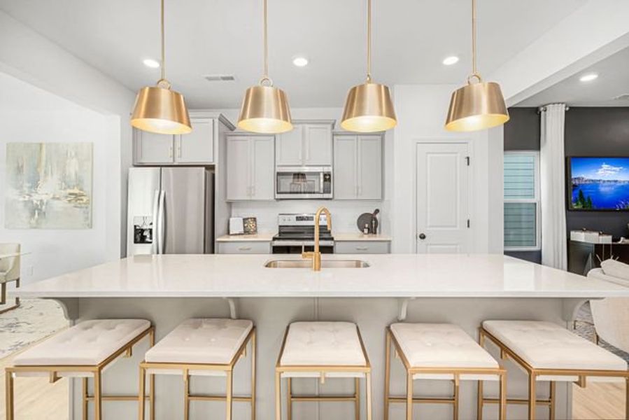 Representative furnished interior of a home built from the Miles II by True Homes in Colvin Park, Rock Hill (Image 5).