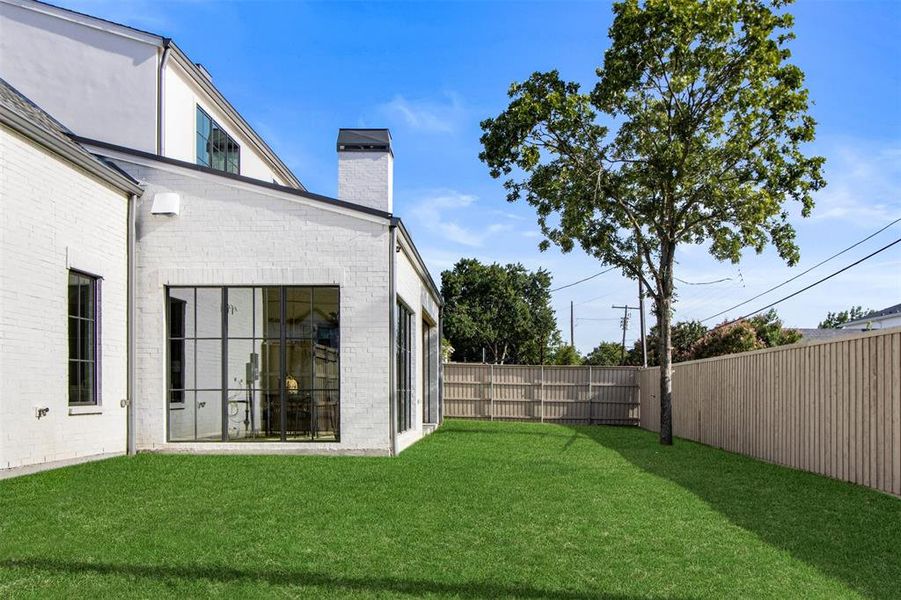 Exterior details and patio area of a home in , Dallas (Image 24). Exterior details and patio area of a home in , Dallas (Image 24).