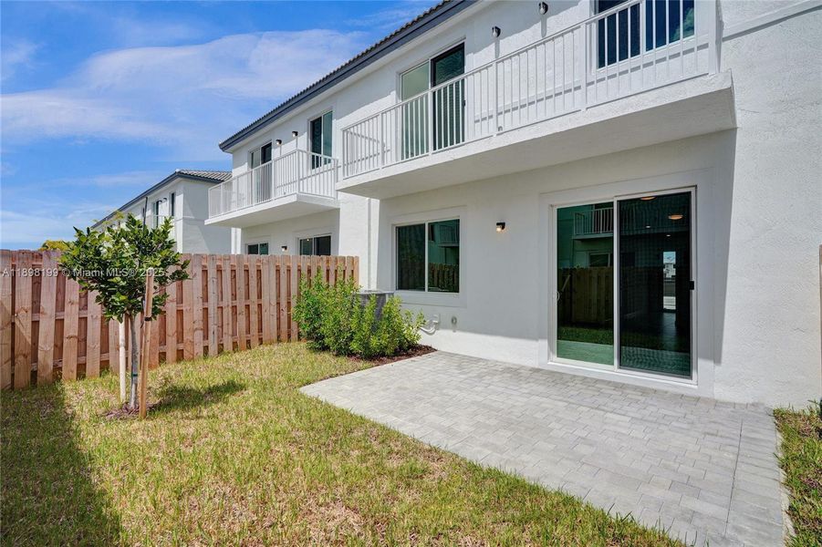 Exterior details and patio area of a home in , Homestead (Image 26). Exterior details and patio area of a home in , Homestead (Image 26).