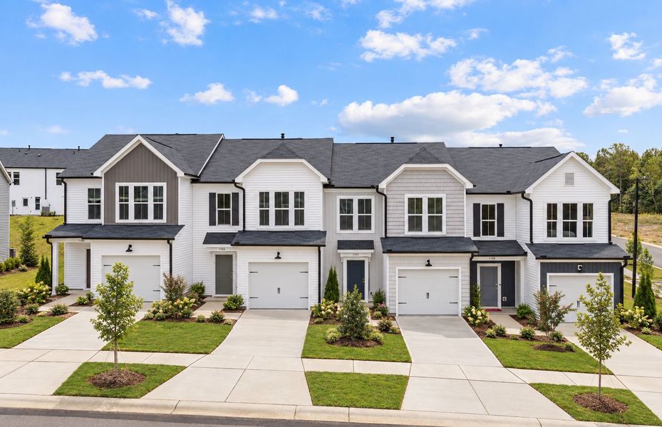 Representative exterior photo of a completed home built from the Hemingway by Centex in Carpenter Falls, Durham, NC (Image 19).