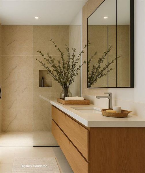 Furnished interior view inside a new home in , Fort Worth (Image 13).