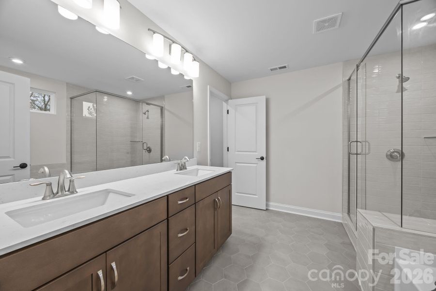 Furnished interior view inside a new home in Parkside Crossing, Charlotte (Image 29).