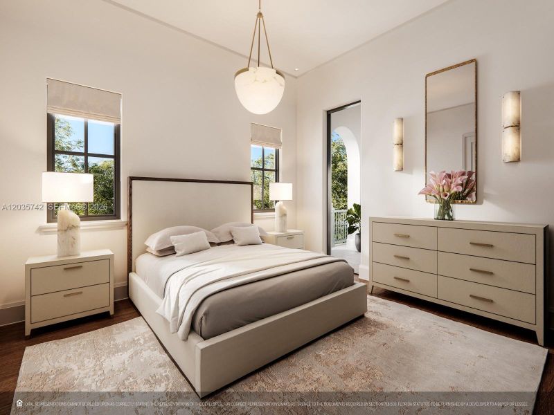 Furnished interior view inside a new home in , Coral Gables (Image 3). Furnished interior view inside a new home in , Coral Gables (Image 3).