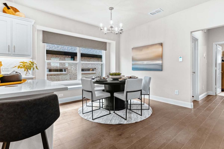 Representative furnished interior of a home built from the Fannin by Pacesetter Homes in Keeneland, Aubrey (Image 11).