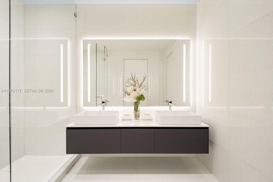 Close-up of interior finishes inside a home in , Miami (Image 15).