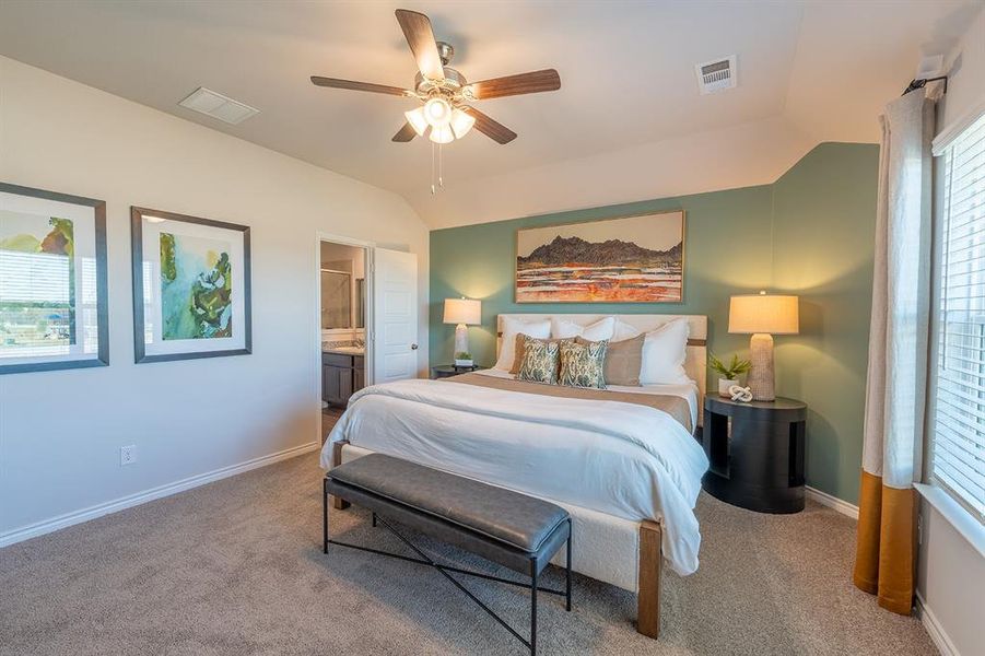 Furnished interior view inside a new home in Retreat at Fossil Creek, Fort Worth (Image 22).