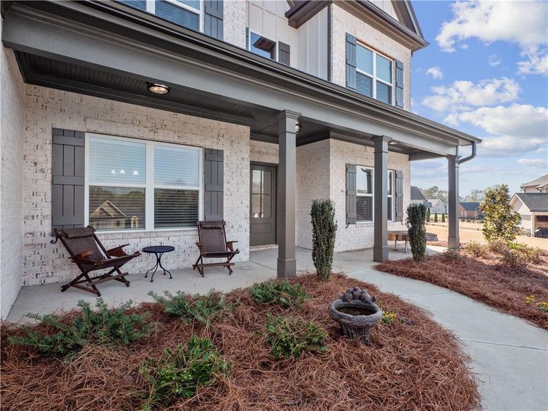 Exterior details and patio area of a home in , Hoschton (Image 27).