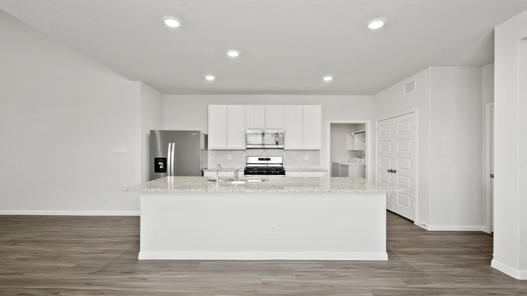 Furnished interior view inside a new home in Hunters Ranch, San Antonio (Image 7). Furnished interior view inside a new home in Hunters Ranch, San Antonio (Image 7).