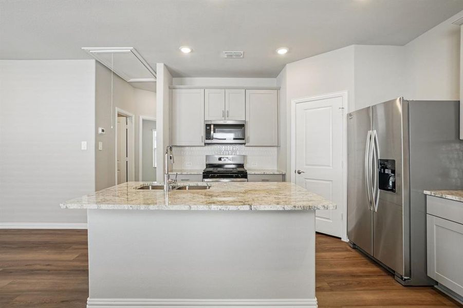 Photo is not of the actual home, but is an inspirational photo of builder’s model home and may depict options, furnishings, and/or decorator features that are not included.