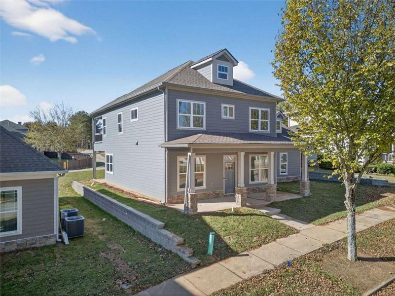 Exterior details and patio area of a home in , Douglasville (Image 4).