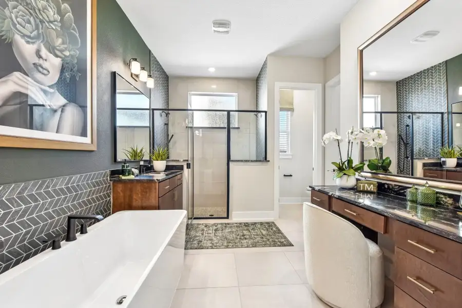 Representative furnished interior of a home built from the Enfield by Taylor Morrison in Eastwood, Manor (Image 18).