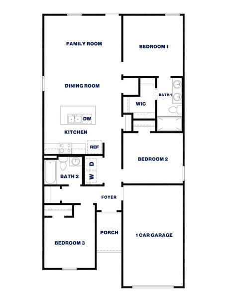 2D floor plan layout of this home in McCrorey Trails, Conroe, TX (Image 2). 2D floor plan layout of this home in McCrorey Trails, Conroe, TX (Image 2).
