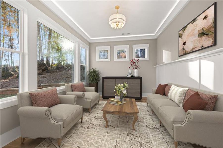 Furnished interior view inside a new home in , Jefferson (Image 8).