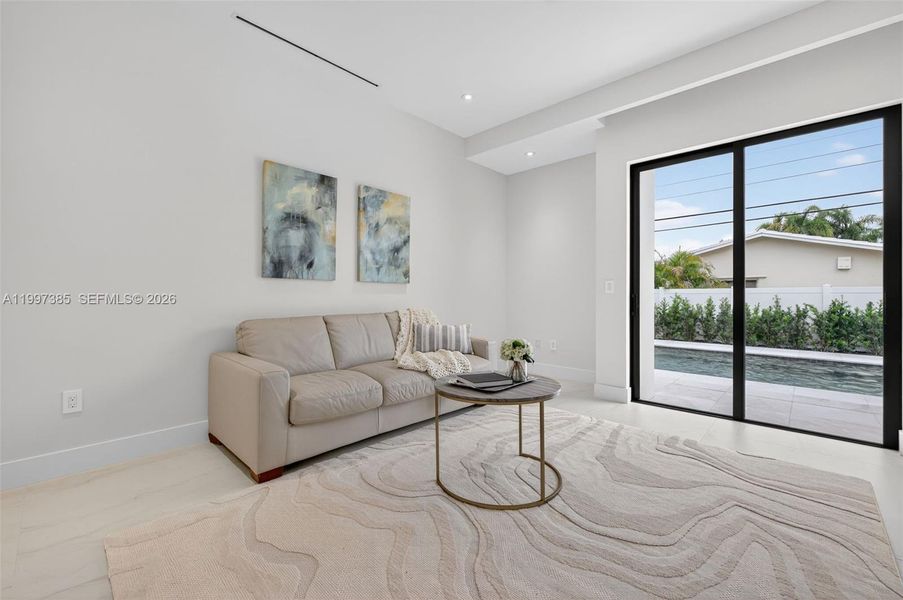 Furnished interior view inside a new home in , Fort Lauderdale (Image 12).