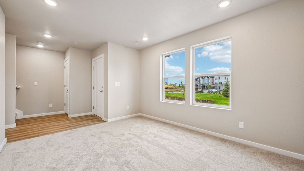 Furnished interior view inside a new home in Windler Townhomes, Aurora (Image 24).