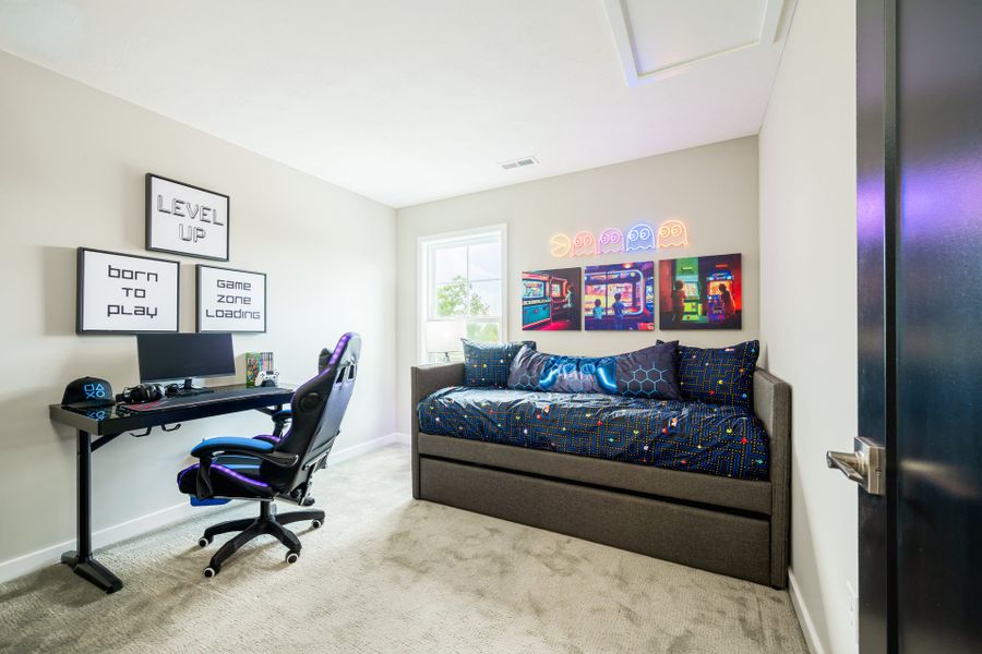 Representative furnished interior of a home built from the Olive by Fischer Homes in Easton Park, Dallas (Image 24). Representative furnished interior of a home built from the Olive by Fischer Homes in Easton Park, Dallas (Image 24).