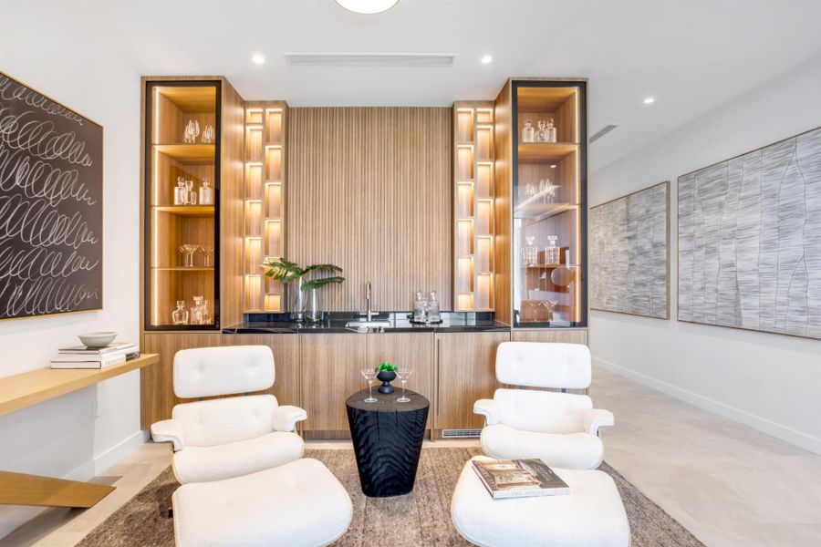 Furnished interior view inside a new home in , Boca Raton (Image 32).