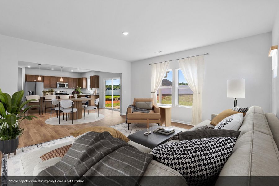 Furnished interior view inside a new home in Hanes Lake, Winston-Salem (Image 6).