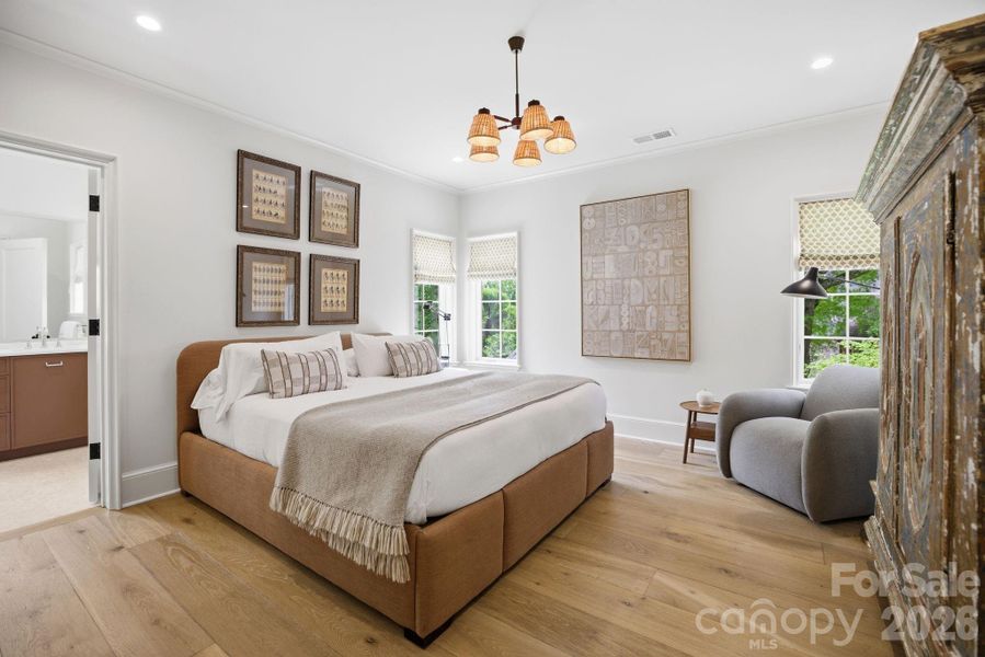 Furnished interior view inside a new home in , Charlotte (Image 13).