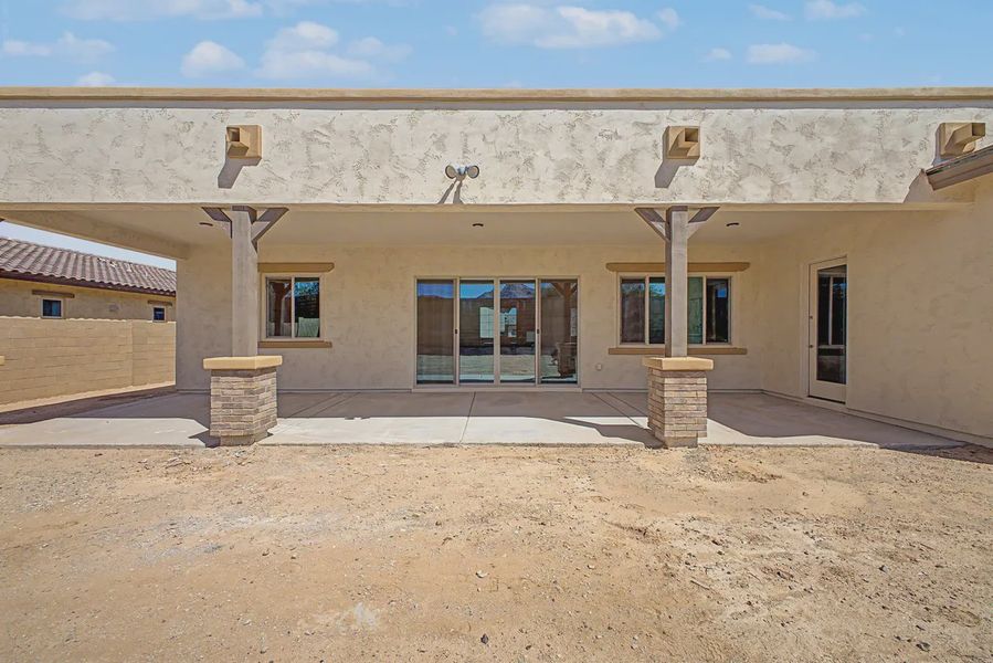Exterior details and patio area of a home in Bellero Estates, Queen Creek (Image 31).
