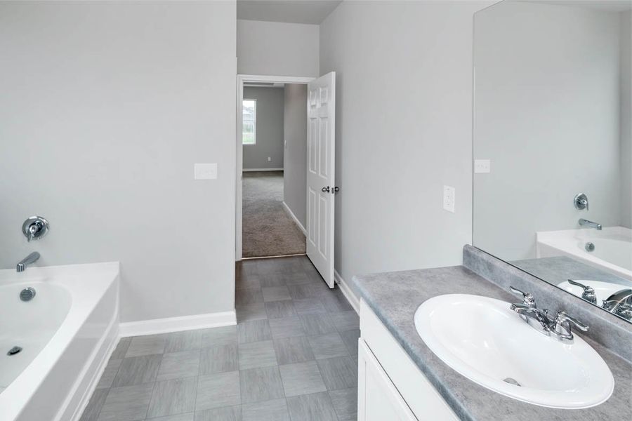 Representative furnished interior of a home built from the Aria by D.R. Horton in The Abbey at Trolley Run Station, Aiken (Image 7).
