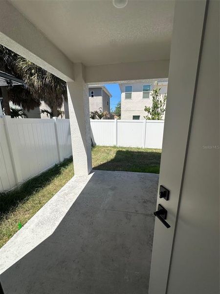 Exterior details and patio area of a home in , Tampa (Image 3).