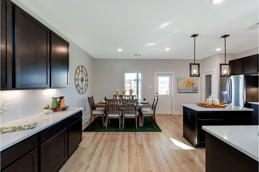 Furnished interior view inside a new home in Caney Mills, Conroe (Image 12).