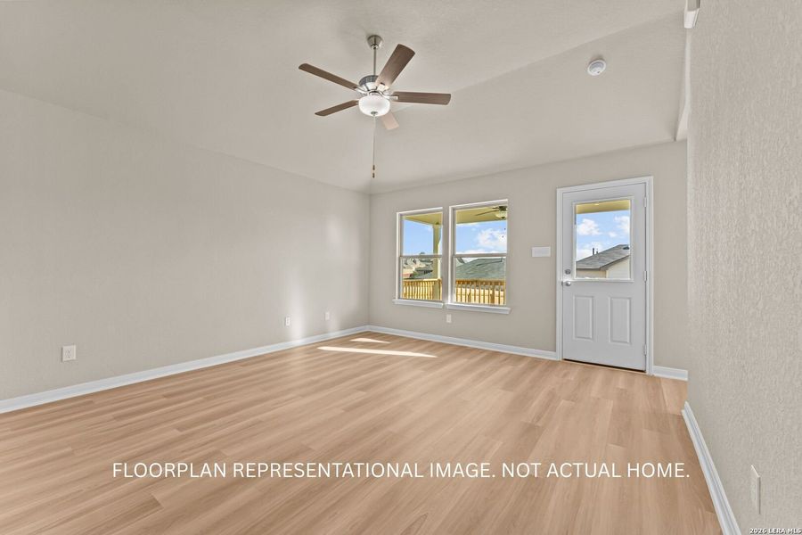 Spacious, unfurnished interior of a new home in Meadows at Clear Springs, New Braunfels (Image 11). Spacious, unfurnished interior of a new home in Meadows at Clear Springs, New Braunfels (Image 11).