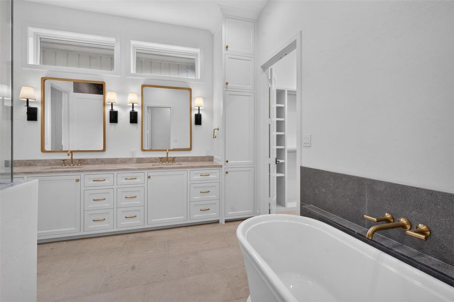Furnished interior view inside a new home in , The Woodlands (Image 12).