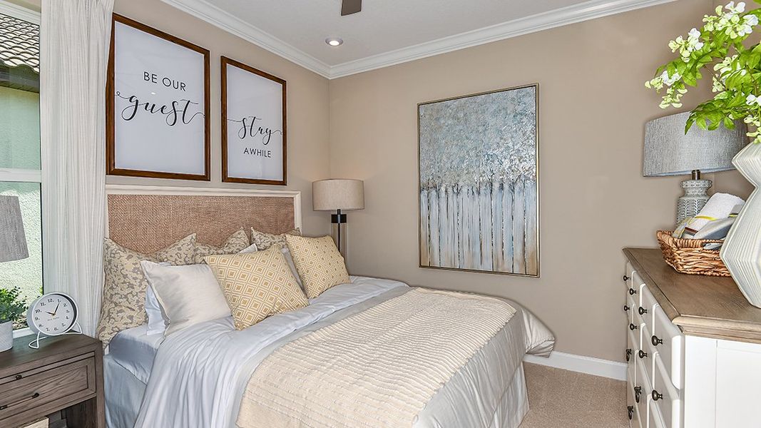 Furnished interior view inside a new home in Esplanade at Wiregrass Ranch, Wesley Chapel (Image 9). Furnished interior view inside a new home in Esplanade at Wiregrass Ranch, Wesley Chapel (Image 9).