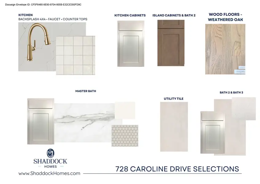 Sample of building materials used in homes in Light Farms Brenham - 40' Lots, Celina (Image 3).