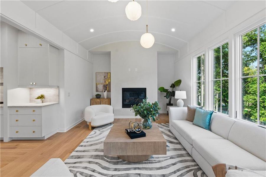 Furnished interior view inside a new home in , Alpharetta (Image 56).