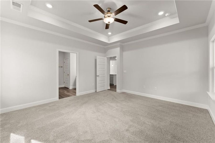Spacious, unfurnished interior of a new home in Wood Creek Landing, Leland (Image 23).