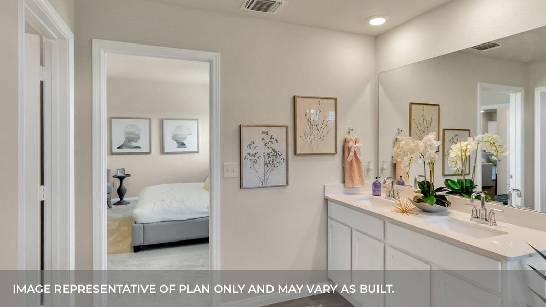 Furnished interior view inside a new home in Carillon, Manor (Image 22).