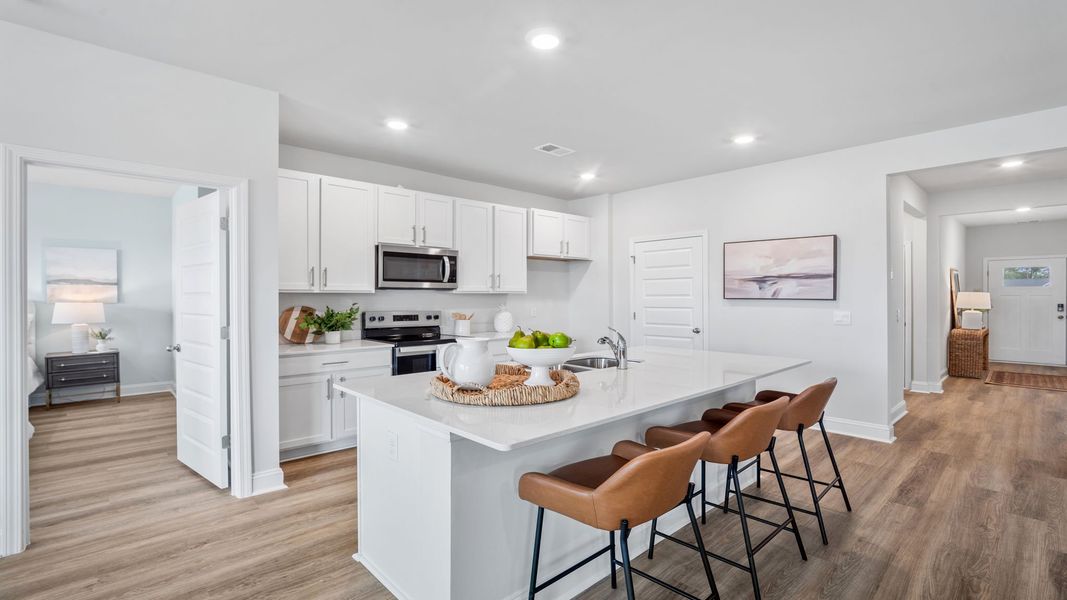 Furnished interior view inside a new home in The Retreat at East Argent, Ridgeland (Image 7).