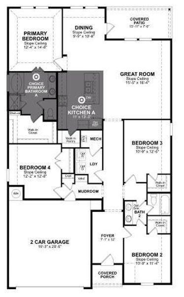 Beazer Homes Wildcat Ranch Teton floorplan