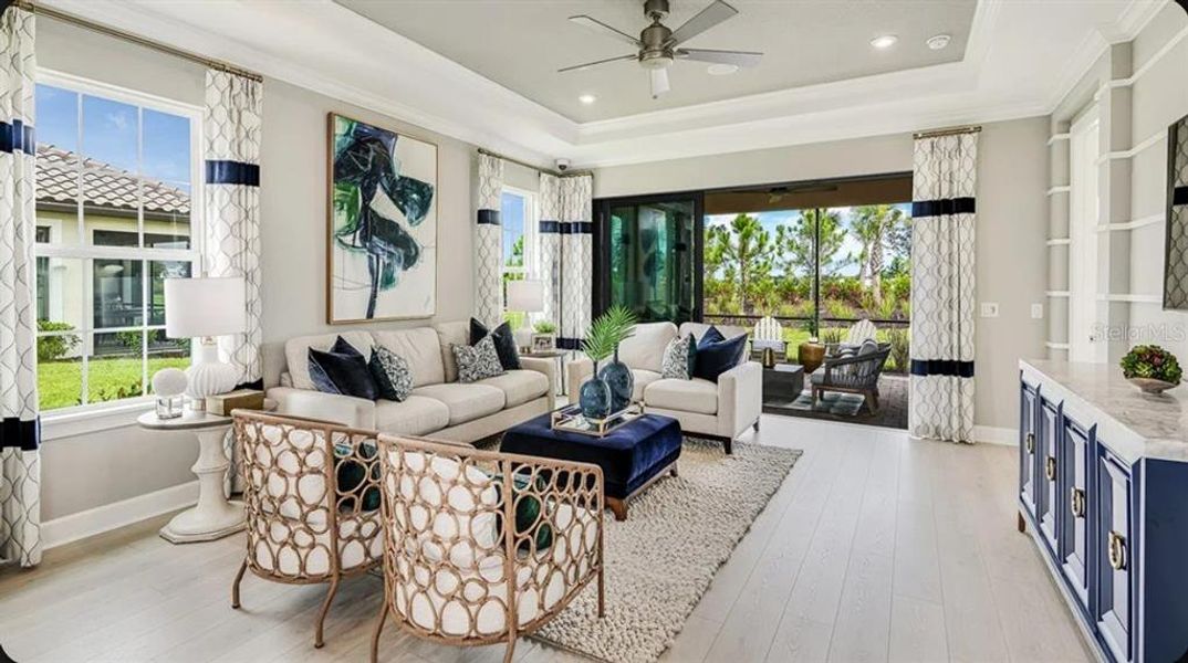 Furnished interior view inside a new home in Esplanade at Azario Lakewood Ranch, Bradenton (Image 5).